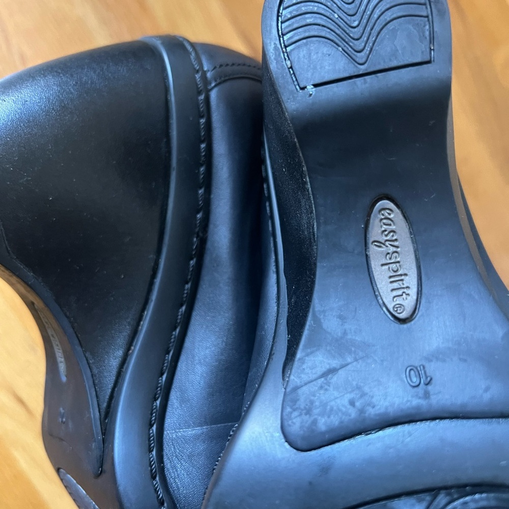 Easy Spirit ESCAKE WALK Black Wedge Shoes 10M - Picture 4 of 5